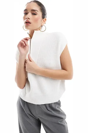 Brave Soul Half zip oversized tank in
