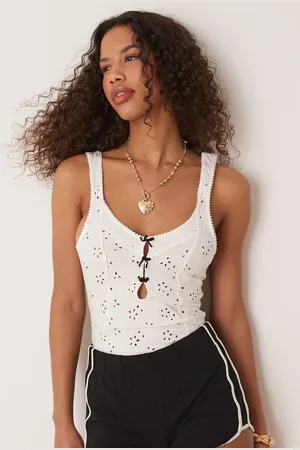 Free People Full bloom pointelle bodysuit in ivory