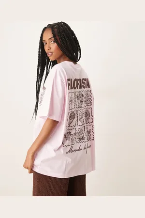 ASOS Oversized t-shirt with cherry blossom graphic