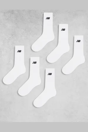 New Balance 6 pack everyday socks in with black logo