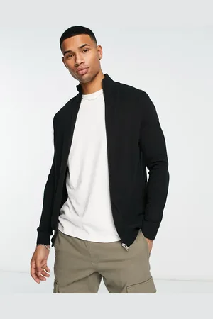 SELECTED Pima cotton smart cardigan in