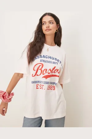 ASOS Oversized T-shirt with Boston graphic in