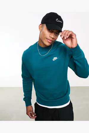 Nike Club fleece crew neck sweatshirt in teal