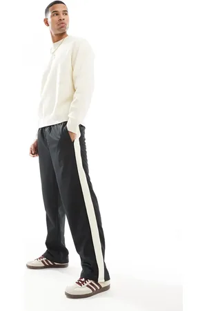 JACK & JONES Karl fit loose fit sweat pants with side stripe in