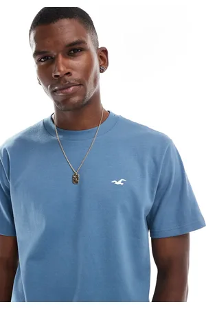 Hollister Icon cooling boxy t-shirt with contrast seam detail in teal