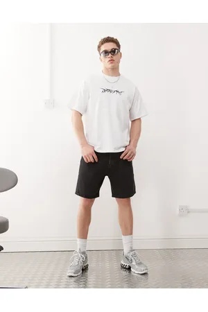 Weekday Space relaxed fit denim shorts in tuned lux exclusive to ASOS