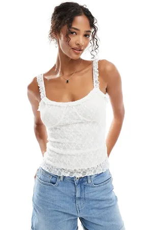 Pull&Bear Frill detail cami in