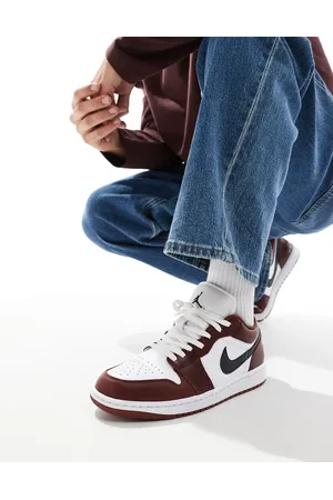 Jordan Nike Air 1 Low trainers in and burgundy