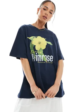 ASOS Oversized t-shirt primrose flower graphic t-shirt in