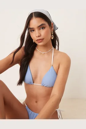 Abercrombie & Fitch Triangle bikini top co-ord in