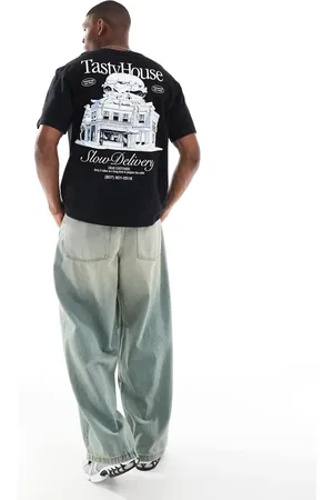 Bershka Tasty house back printed t-shirt in