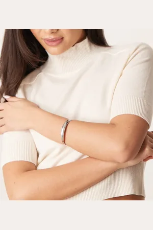 LOST SOULS Stainless steel wide molten cuff bracelet in