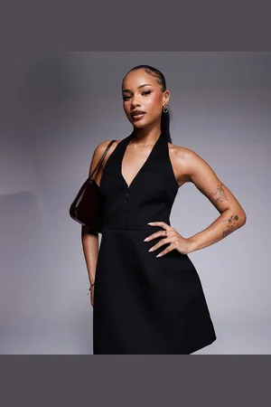 Forever New Structured tuxedo dress in