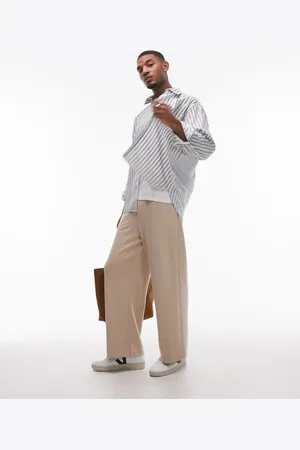Topman Baggy premium interlock jogger in stone
