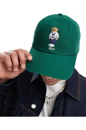 Ralph Lauren Heritage bear logo twill baseball cap in dark