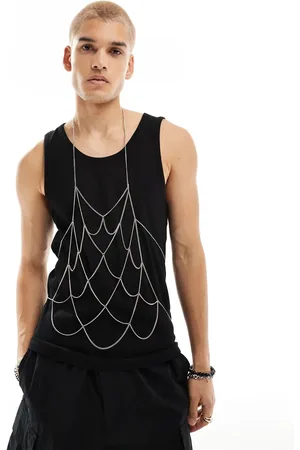 ASOS Chain body harness top in tone
