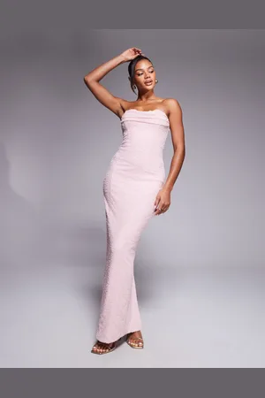 Ohpolly Palermo embellished corset midaxi dress in blush