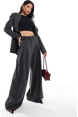 River Island Wide leg trouser co-ord in dark