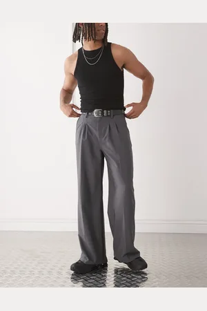COLLUSION Relaxed wide leg tailored trousers in