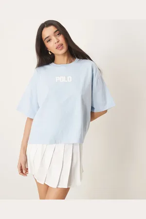Ralph Lauren Boxy fit logo t-shirt in light