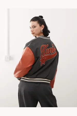 Karl Kani Retro star logo college jacket in