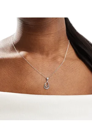 Kingsley Ryan Double teardrop necklace in sterling