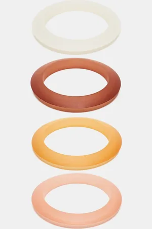 MANGO Resin multi pack bangles in