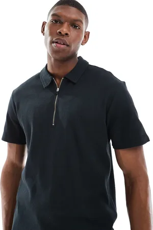 Only & Sons Texture half zip polo co-ord in
