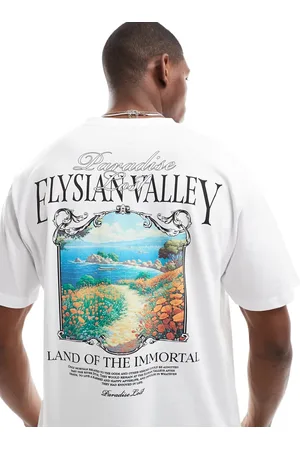 JACK & JONES Oversized t-shirt with scenic backprint in