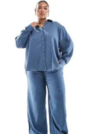 ONLY Elasticated chambray trousers co-ord in