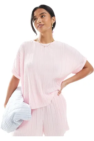 VERO MODA Plisse t-shirt co-ord in