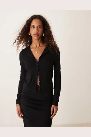 ASOS Premium modal button through cardigan in