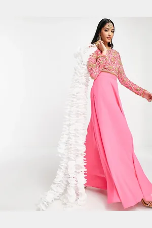 ASOS Soft maxi lehenga skirt in