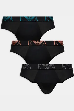Emporio Armani Bodywear 3 pack bold monogram logo briefs in