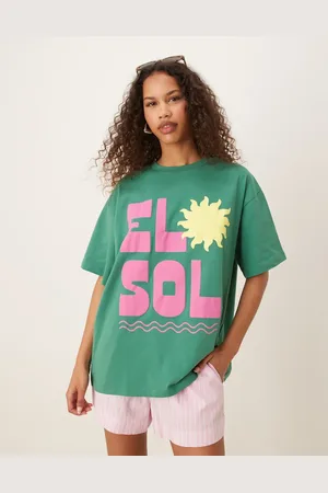 ASOS Oversized t-shirt with el sol graphic in