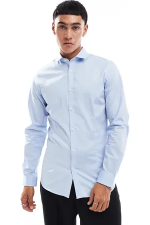 JACK & JONES Premium super slim fit stretch smart shirt in