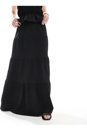 Esmée Esmee Exclusive sheer tiered beach skirt co-ord in textured