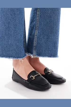 London Rebel Nori buckle detail loafer in