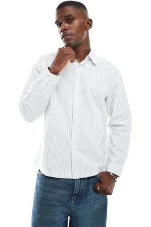 Pull&Bear Long sleeve striped shirt in