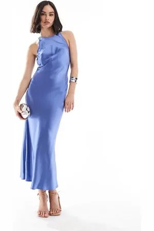& OTHER STORIES Bias cut satin midi dress in soft