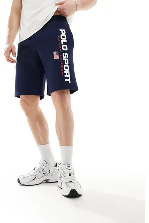 Ralph Lauren Sport capsule large flag logo sweat shorts in