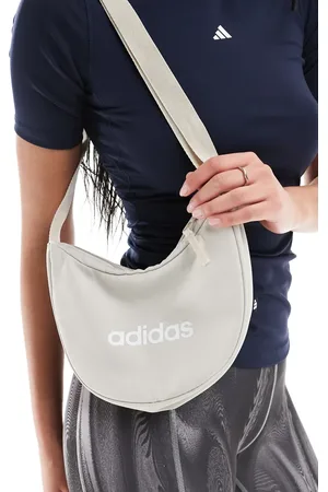 adidas Adidas Training cross body nylon bag in off white