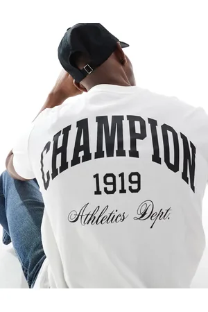 Champion Varsity back print short sleeve t-shirt in