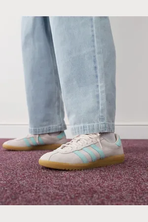 adidas Bermuda trainers in and light blue