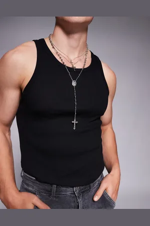 ASOS 3 pack rosary chain necklace in tone