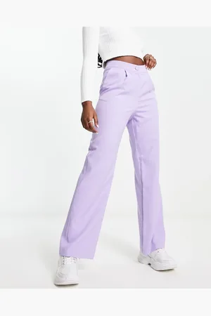 Miss Selfridge Slouchy dad trouser in lilac - LILAC