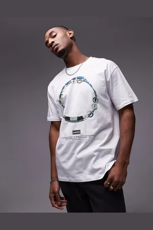 Topman Oversized fit t-shirt with Oasis print in