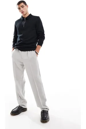 ASOS Polo sweatshirt with zip in