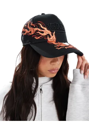Von Dutch Tribeca flame trucker cap in