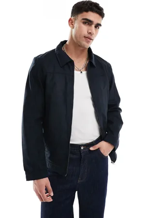 JACK & JONES Faux suede harrington jacket in